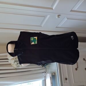 NWOT‎ North Face Womens Rockstar Windwall  Black Stretch Vest Chest Logo SM
